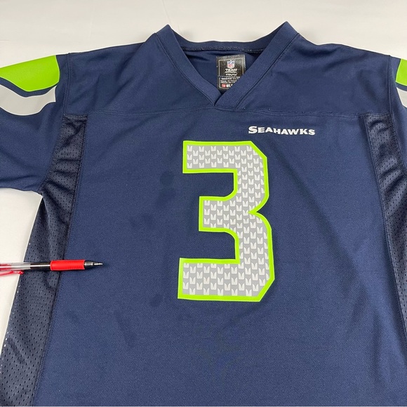 NFL Seattle Seahawks Russell Wilson Kids Football Jersey Youth Boys L (14/16) - Picture 13 of 13